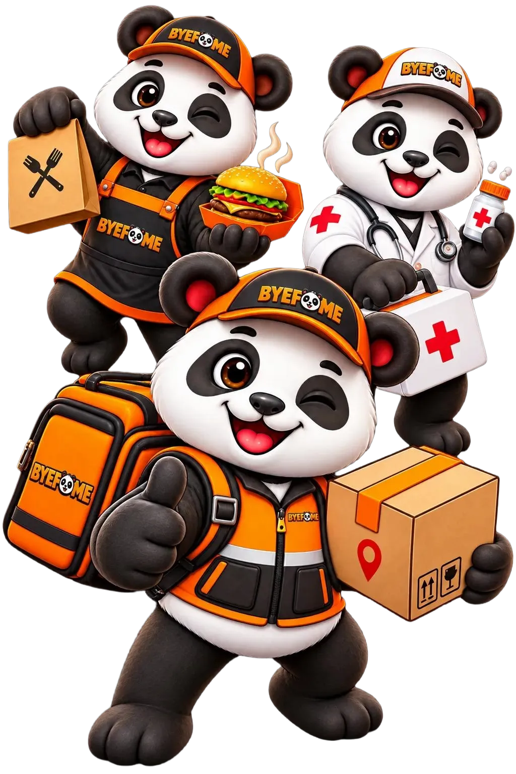 ByeFome Mascotes